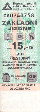 Bilet Liberec