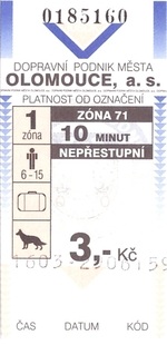 Bilet Ołomuniec