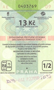 Bilet Praga 13