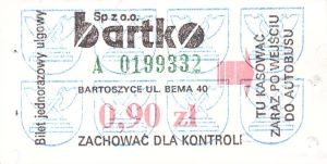 Bilet Bartoszyce