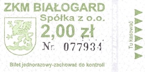 Bilet Białogard