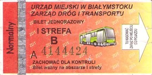 Bilet Białystok