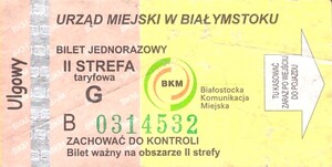 Bilet Białystok