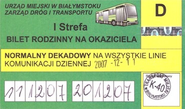 Bilet Białystok