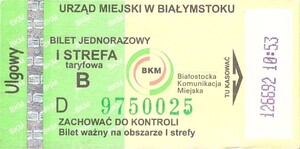 Bilet Białystok