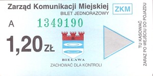 Bilet Bielawa 1,20
