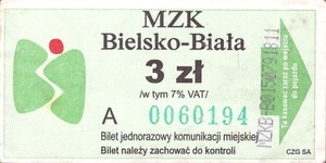 Bilet Bielsko Biała