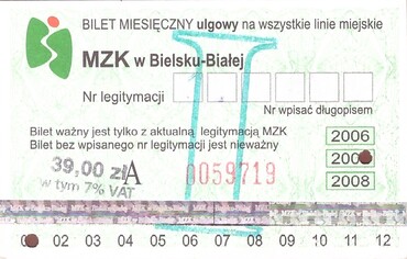 Bilet Bielsko Biała