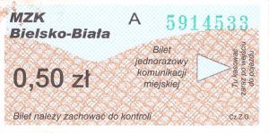 Bilet Bielsko Biała 0,50