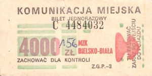 Bilet Bielsko Biała 4000