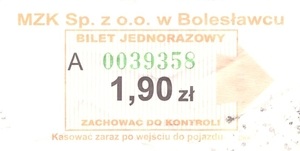Bilet Bolesławiec