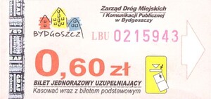 Bilet Bydgoszcz 0,60