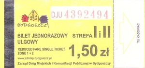 Bilet Bydgoszcz 1,50