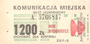 Bilet Bydgoszcz 1200