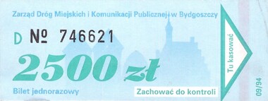 Bilet Bydgoszcz 2500