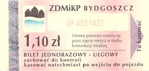 Bilet Bydgoszcz 1,10