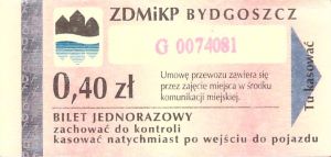 Bilet Bydgoszcz 0,40