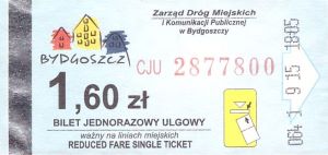 Bilet Bydgoszcz 1,60