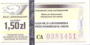 Bilet Chełm 1,50