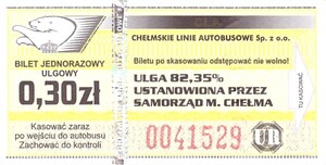 Bilet Chełm 0,30