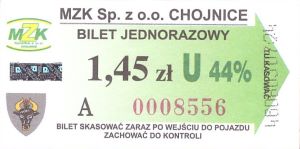 Bilet Chojnice 1,45