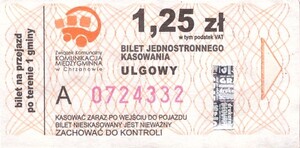 Bilet Chrzanów 1,25