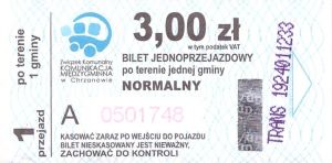 Bilet Chrzanów 3,00