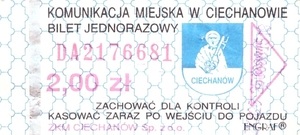 Bilet Ciechanów 2,00