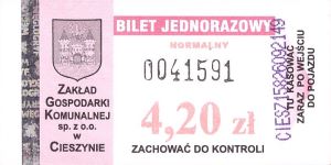 Bilet Cieszyn 4,20