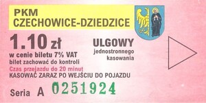 Bilet Czechowice Dziedzice