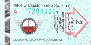 Bilet Częstochowa 2