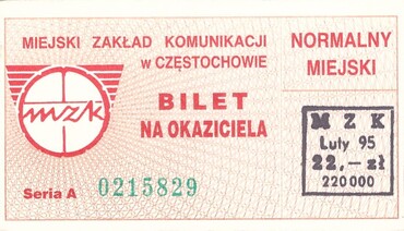 Bilet Częstochowa