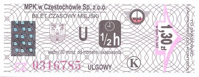 Bilet Częstochowa