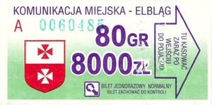 Bilet Elbląg