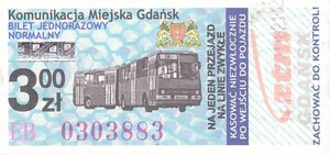 Bilet Gdańsk 3,00