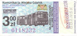 Bilet Gdańsk 3,00