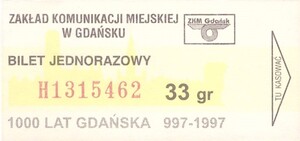 Bilet Gdańsk 33
