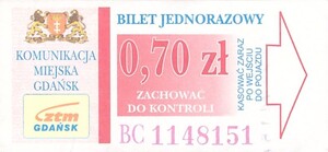 Bilet Gdańsk 25/2500