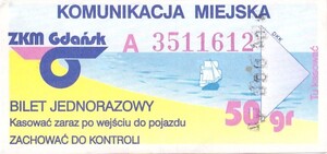 Bilet Gdańsk 50