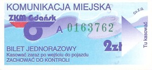 Bilet Gdańsk 2
