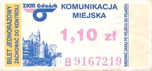 Bilet Gdańsk 1,10