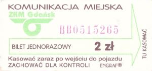 Bilet Gdańsk 2