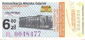 Bilet Gdańsk 6,00