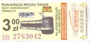 Bilet Gdańsk 3,00