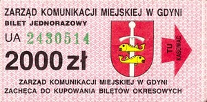 Bilet Gdynia 2000