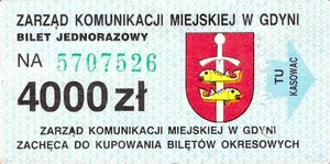 Bilet Gdynia 4000