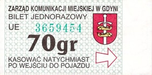 Bilet Gdynia 70