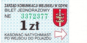Bilet Gdynia 1