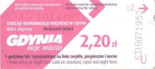 Bilet Gdynia 2,20