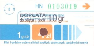 Bilet Gdynia 4 przebitka